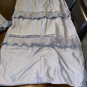 Gray Panels and Valances with Ruffles